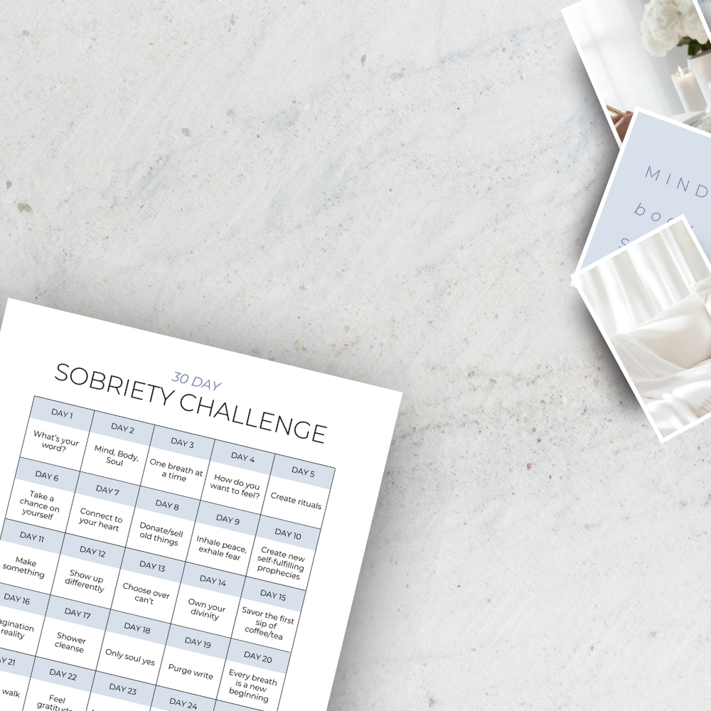 30 Day Holistic Sobriety Challenge Reconnect To Your Mind, Body & Soul, Cleen Carma